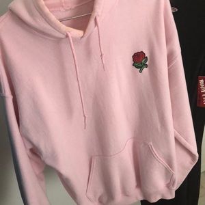 FASHION NOVA FOREVER 21 ROSE HOODIE